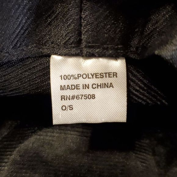 Trends Black Gray & RDescriptionMade from paperoses Print Black Band Fedora Hat - Picture 7 of 7